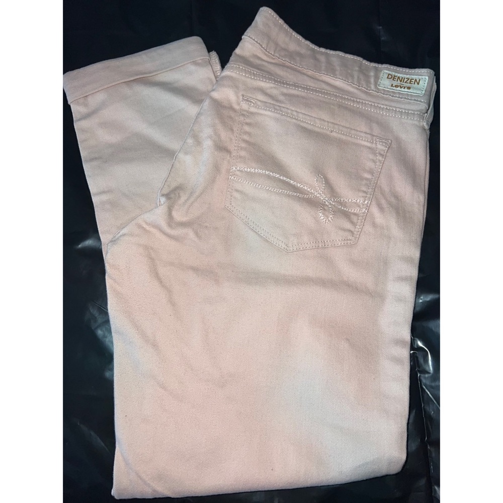 DENIZEN from Levi’s Ripped Boyfriend Jeans Light Pink